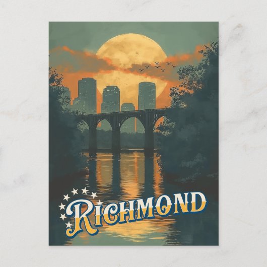 Carte postale Vintage voyage - Richmond, Virginie (Devant)