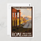 Carte postale Vintage voyage Rome Italie (Devant / Derrière)
