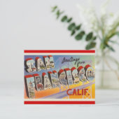 Carte Postale Vintage voyage San Francisco (Debout devant)