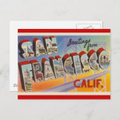 Carte Postale Vintage voyage San Francisco (Devant / Derrière)