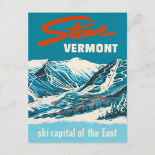 Carte postale Vintage voyage - Stowe Vermont