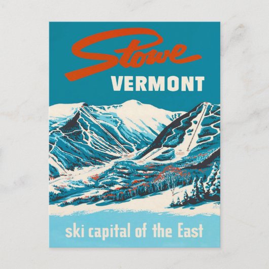 Carte postale Vintage voyage - Stowe Vermont (Devant)