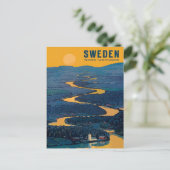 Carte postale Vintage voyage - SUÈDE (Debout devant)