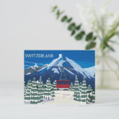 Carte postale Vintage voyage Suisse (Debout devant)