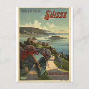 Carte postale Vintage voyage Suisse