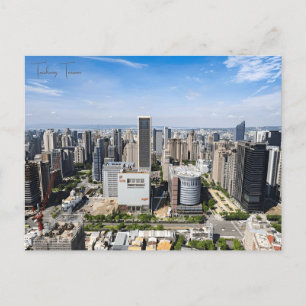 Carte Postale Vintage voyage Taichung Taïwan asia ville retro