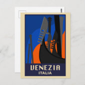 Carte postale Vintage voyage Venice, Italie (Devant / Derrière)