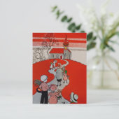 Carte Postale Vintage Walk to Church (Debout devant)