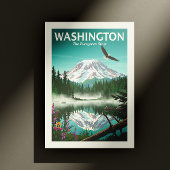 Carte Postale Vintage Washington