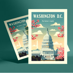 Carte Postale Vintage Washington D.C.