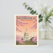 Carte Postale Vintage Washington D.C. (Debout devant)