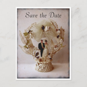 Carte postale Vintage Wedding Cake Topper