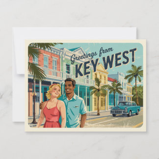 Carte postale vintage West | Salutations de