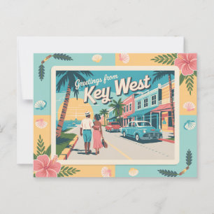 Carte postale vintage West   Salutations de