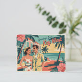 Carte postale vintage West | Salutations de (Debout devant)