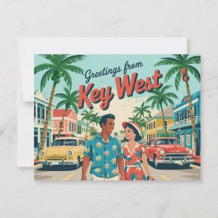 Carte postale vintage West   Salutations de