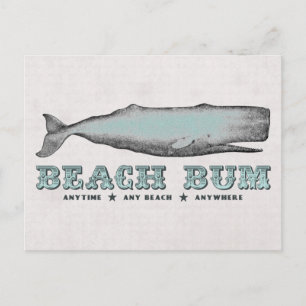 Carte Postale Vintage Whale Beach Bum