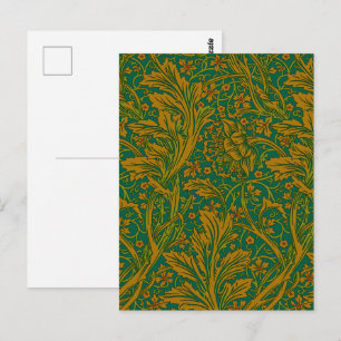 Carte Postale Vintage William Morris Arcadia pleine répétition t