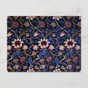 Carte Postale Vintage William Morris motif, Evenlode