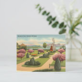 Carte Postale Vintage, Windmill Park, Hollande, Michigan (Debout devant)
