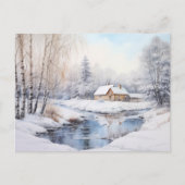 Carte postale vintage Winter Landcape Holiday (Devant)