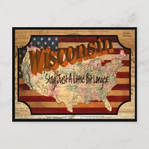 Carte postale vintage Wisconsin