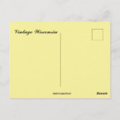 Carte Postale Vintage Wisconsin Map (Dos)