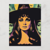 Carte Postale Vintage Witch (Devant)