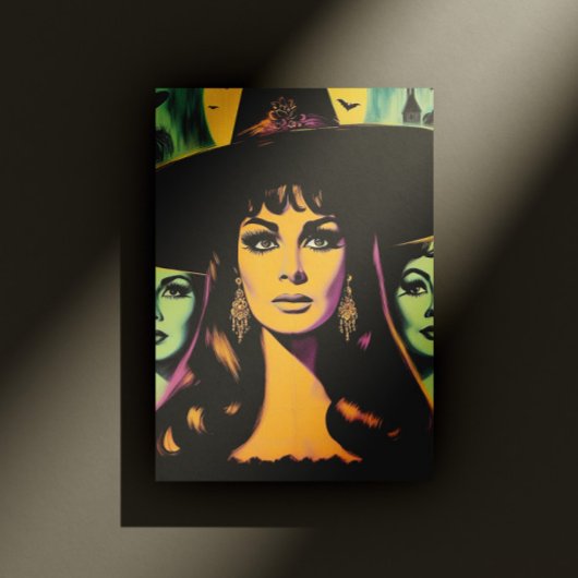 Carte Postale Vintage Witch