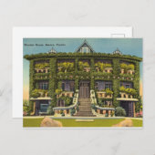 Carte Postale Vintage, Wonder House, Bartow, Floride (Devant / Derrière)