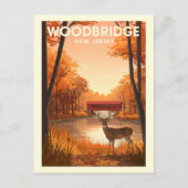 Carte Postale Vintage Woodbridge New Jersey (Devant)