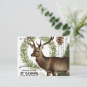 Carte Postale Vintage woodwinter (Debout devant)