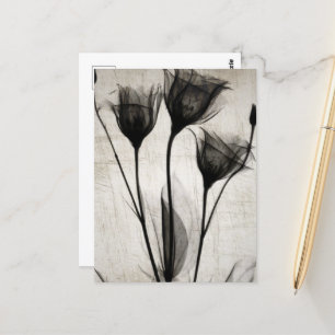 Carte Postale Vintage X-Ray Flowers