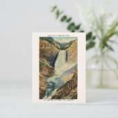 Carte postale vintage Yellowstone, Lower Falls (Debout devant)