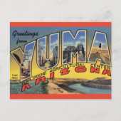 Carte postale vintage Yuma Arizona (Devant)