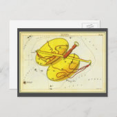 Carte Postale Vintage Zodiac Astrologie Librairie Échelle Conste (Devant / Derrière)