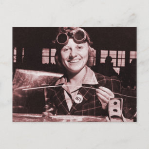 Carte Postale Vintages femmes rétro Rosie la soeur du Riveter
