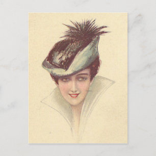 Carte Postale Vintages flappers d'antiquités, portraits de femme