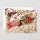 Carte Postale Vintge Bouquet (Devant / Derrière)