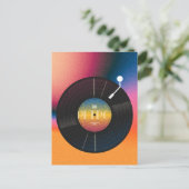 Carte Postale Vinyl coloré rétro (Debout devant)