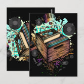 Carte Postale Vinyl Crate (Devant / Derrière)