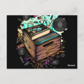 Carte Postale Vinyl Crate (Dos)
