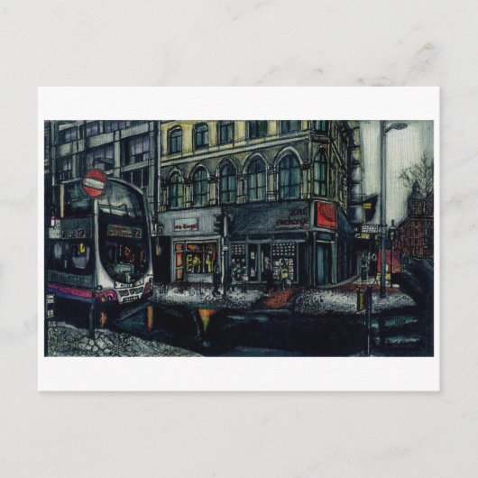 Carte Postale Vinyl Exchange par Anthony McCarthy (Devant)