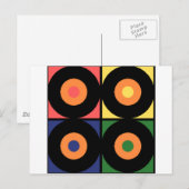 Carte Postale Vinyl Pop Art (Devant / Derrière)