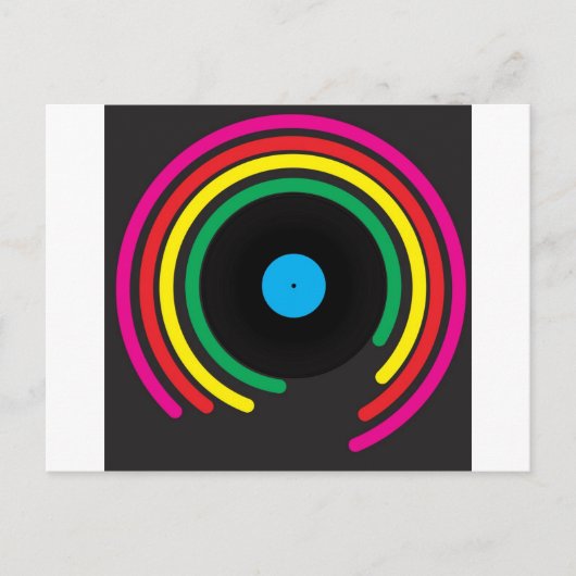 Carte Postale Vinyle rétro (Devant)