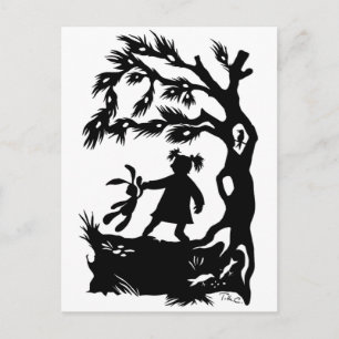 Carte Postale Viola avec lapin