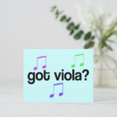 Carte postale Viola Music (Debout devant)