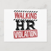 Carte Postale Violation des RH à pied Cauchemar des ressources h (Devant)