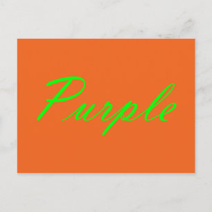 Carte Postale Violet