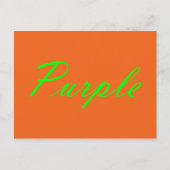 Carte Postale Violet (Devant)